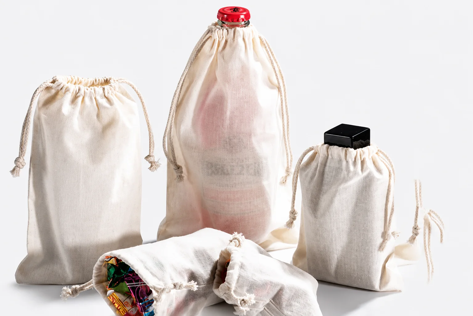 Natural Cotton Pouches